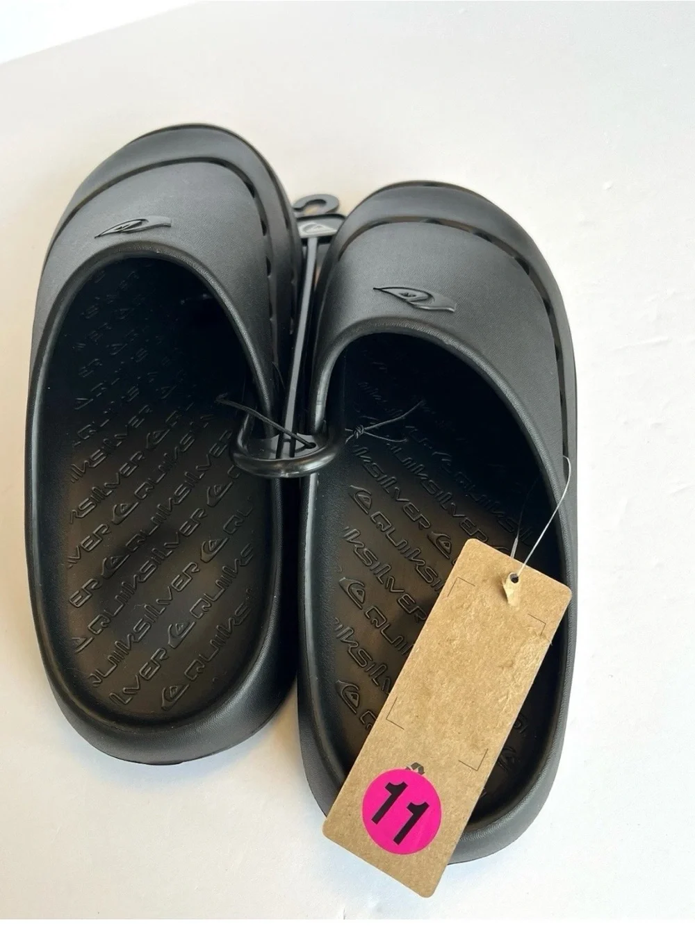 Quiksilver Cloudbreak Clog Black Slide Sandals Mens Size 11